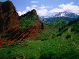 Red Rocks "Seven Bulls" and River  Karakol Valley  Jeti-Oghuz  25KM West of Karakol  Kyrgyzstan