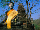Buddha at Wat Khao Phanom Phloeng  Si Satchanalai-Chaliang Historical Park  Sukhothai  Thailand