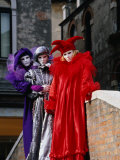 People in Carnevale Costume  Venice  Veneto  Italy