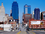 Looking Down Main Street  Kansas City  USA