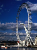 The Millennium Eye and Thames River  London  United Kingdom