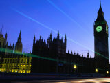 Palace of Westminster and Big Ben Tower  London  England