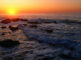 Sunset Over Pacific Ocean  Monterey Bay  USA