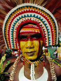 Portrait of Highlander  Port Moresby  Papua New Guinea