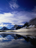 Low Mist on Bow Lake  Banff National Park  Canada