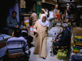 Street Traders in Grand Bazaar Khan Al-Khalili  Cairo  Egypt