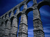 Section of Aqueduct of Segovia  Segovia  Spain