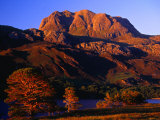 Siloch Lit by Evening Light at Loch Maree  Wester Ross  Scotland