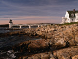 Marshall Point Lighthouse and House on Port Clyde  Maine  USA