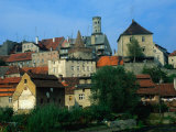 Town Hall Tower on Skyline of Townscape  Bystrzyca Klodzka  Poland