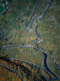 Switchbacks on Road 63 to Geirangerfjord  Geiranger  Norway