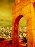 Arch on Top of Cerro Quilli'Quilli with City Below  La Paz  Bolivia
