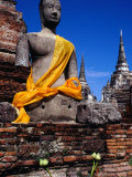 Seated Buddha of Wat Phra Si Sanphet in Ayuthaya Historical Park  Ayuthaya  Thailand
