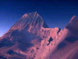 Sunset on Southwest Face of Nevado Alpamayo  Cordillera Blanca  Ancash  Peru