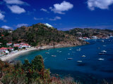 Boats in Bay  Corrossol Bay  St Barts