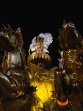 Woman on Top of Float for Carnival Parade at Sambodromo  Centro  Rio De Janeiro  Brazil