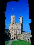 Caernarfon Castle  Gwynedd  Wales