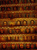 Pattern of Painted Faces on Ceiling of Debre Birhan Selassie Church  Gondar  Ethiopia