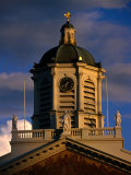 Clock Tower of St Jacobs of Koudenberg at Brussels Palace Royal  Brussels  Belgium