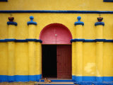 Painted Church in Santa Margarita  Quiche  Guatemala