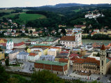 City on Banks of River Inn  Passau  Germany