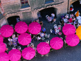 Umbrellas of Cafe  Innsbruck  Austria