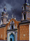 Facade of Church of the Virgin of the Assumption in Libres  Mexico