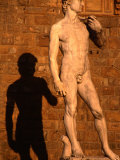 Copy of Michelangelo's David Standing Outside Palazzo Vecchio on Piazza Della Signoria  Italy