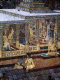 Detail of Mural in the Grand Palace  Bangkok  Thailand