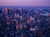 Mid-Town Cityscape from World Trade Center  New York City  New York  USA