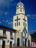 Parish Church Overlooking the Plaza De Bolivar at Salermo  Quindio  Colombia