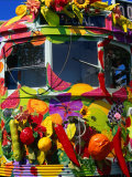 Decorated Tram  Part of Moomba Festival  Melbourne  Australia