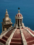 Domed Church with Maltese Cross  Valletta  Malta