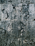 Carving of Human Figure  Main Ball Court  Chichen Itza  Yucatan  Mexico