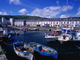 Fishing Boats Docked in Carnlough Harbour  Antrim  Northern Ireland