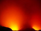 Yasur Volcano Spews Lava and Light at Night  Tanna Island  Tafea  Vanuatu