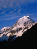 Pink Snow on Mount Cook  Mt Cook National Park  New Zealand