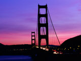 Golden Gate Bridge at Sunset  San Francisco  California  USA