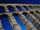 Roman Aqueduct Built in 1st Century AD  Segovia  Castilla-Y Leon  Spain