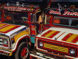 Traditional Colombian Chivas Buses with Painted Wooden Bodies  Pereira  Risaralda  Colombia