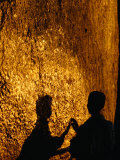 Pilgrim Fixes Gold Leaf to Surface of Balancing Boulder  Kyaiktiyo  Myanmar (Burma)