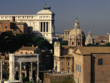 Foro Romano Buildings Behind Roman Forum  Rome  Italy