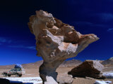 Wind Eroded Rock Tor in Arid Terrain  Bolivia
