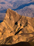 Zabriskie Point Towards Manly Beacon and Golden Canyon Badlands  California  USA