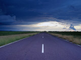 Arnhem Highway and Storm Clouds in the Wet Season  Kakadu National Park  Australia