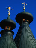 Modern Towers of Orthodox Church of the Holy Trinity  Hajnowka  Podlaskie  Poland