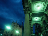 Piazza Duomo at Night  Milan  Lombardy  Italy
