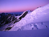 Twilight at Taconaz Neve  Chamonix Valley  Rhone-Alpes  France