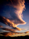 Clouds at Sunset  Death Valley National Park  USA