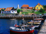 Small Village Harbour  Gudhjem  Bornholm  Denmark
